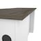 Bestar Norma Desk Shell, Walnut Grey & White 181400-000035 - alternate 9